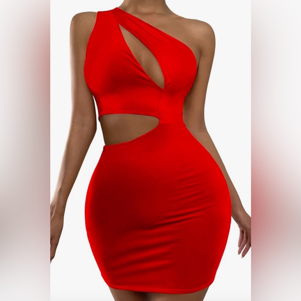 132. MEDIUM Bodycon Dresses for Women Halter Dress Spaghetti Strap Sleeveless - Picture 1 of 6